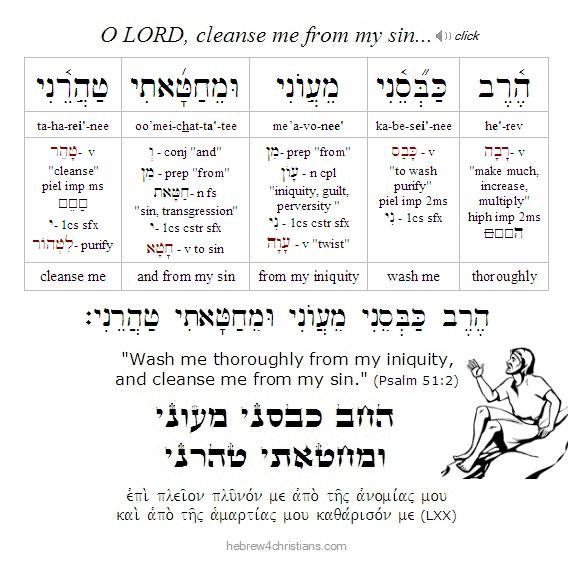 Psalm 51:2 Hebrew Analysis